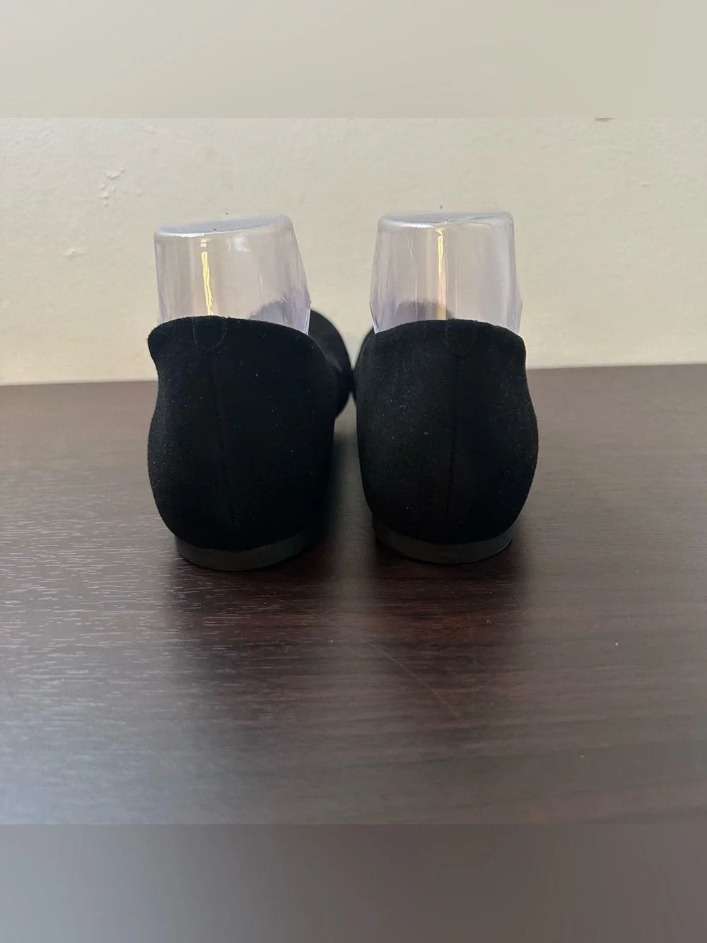 J. CREW Black Suede Round Toe Slip-On Ballet Flats, US 10.5 Classic Capsule, New